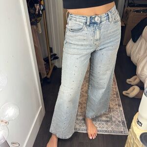 DKNY Light Blue  Jeans with Stud Accents